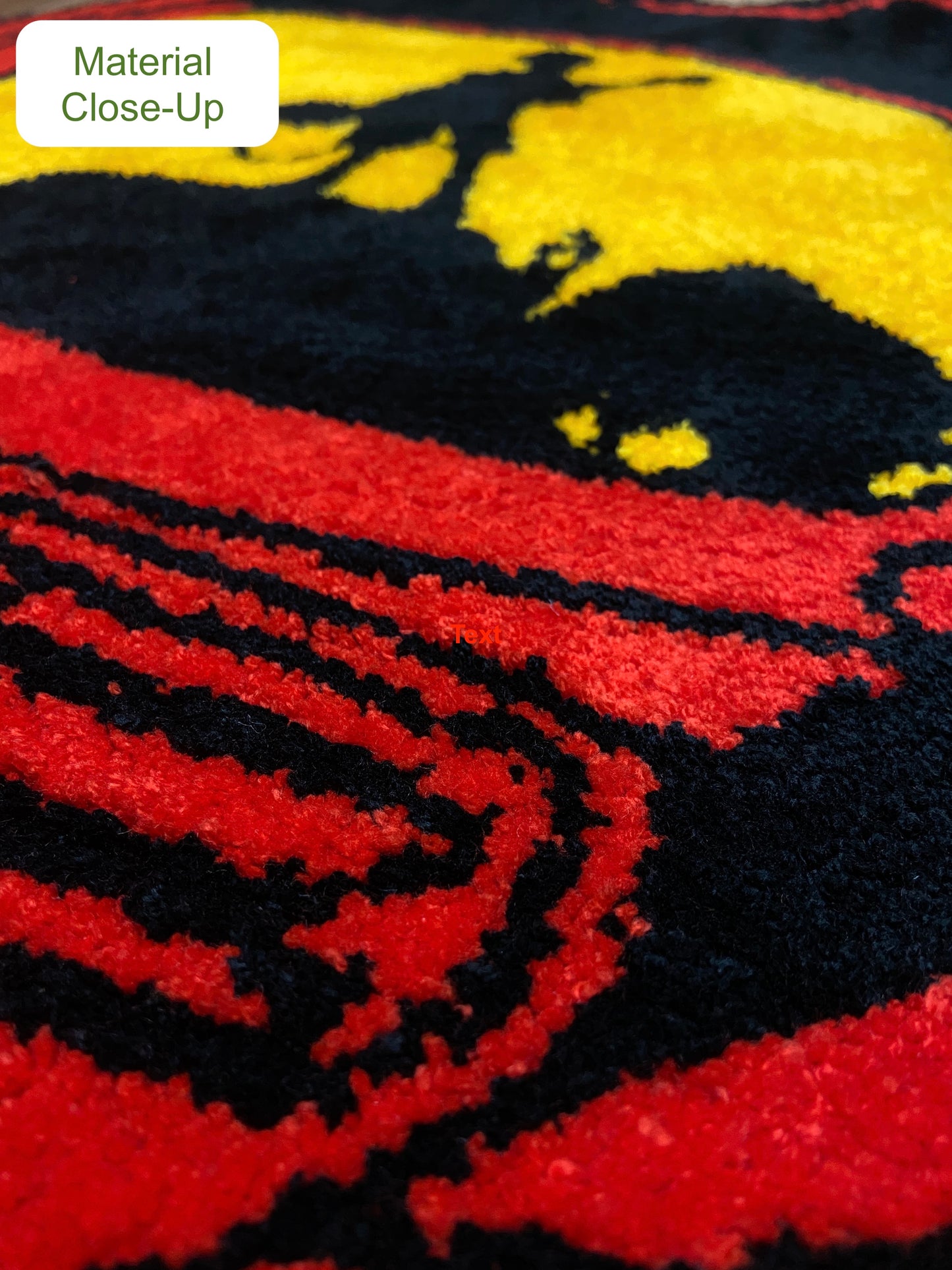 Flaming Car Hand Tufted Rug