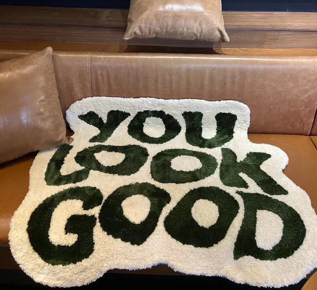 "You Look Good" Hand Tufted Rug