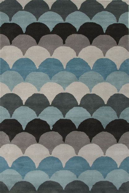 Azure Drift Hand Tufted Rug