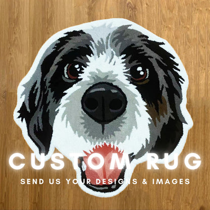 Custom Pet Portrait Rugs (Send us your pet's image)