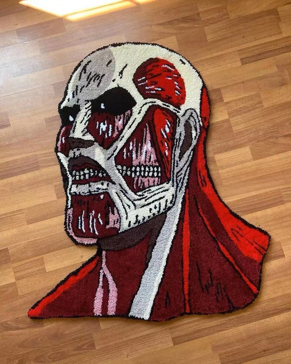 Custom Tuft Rug Design | Personalized Shape Design Anime Velvet Polyester Tufted Rugs | Customized tufting Door Mat | Bedroom Floor Carpet